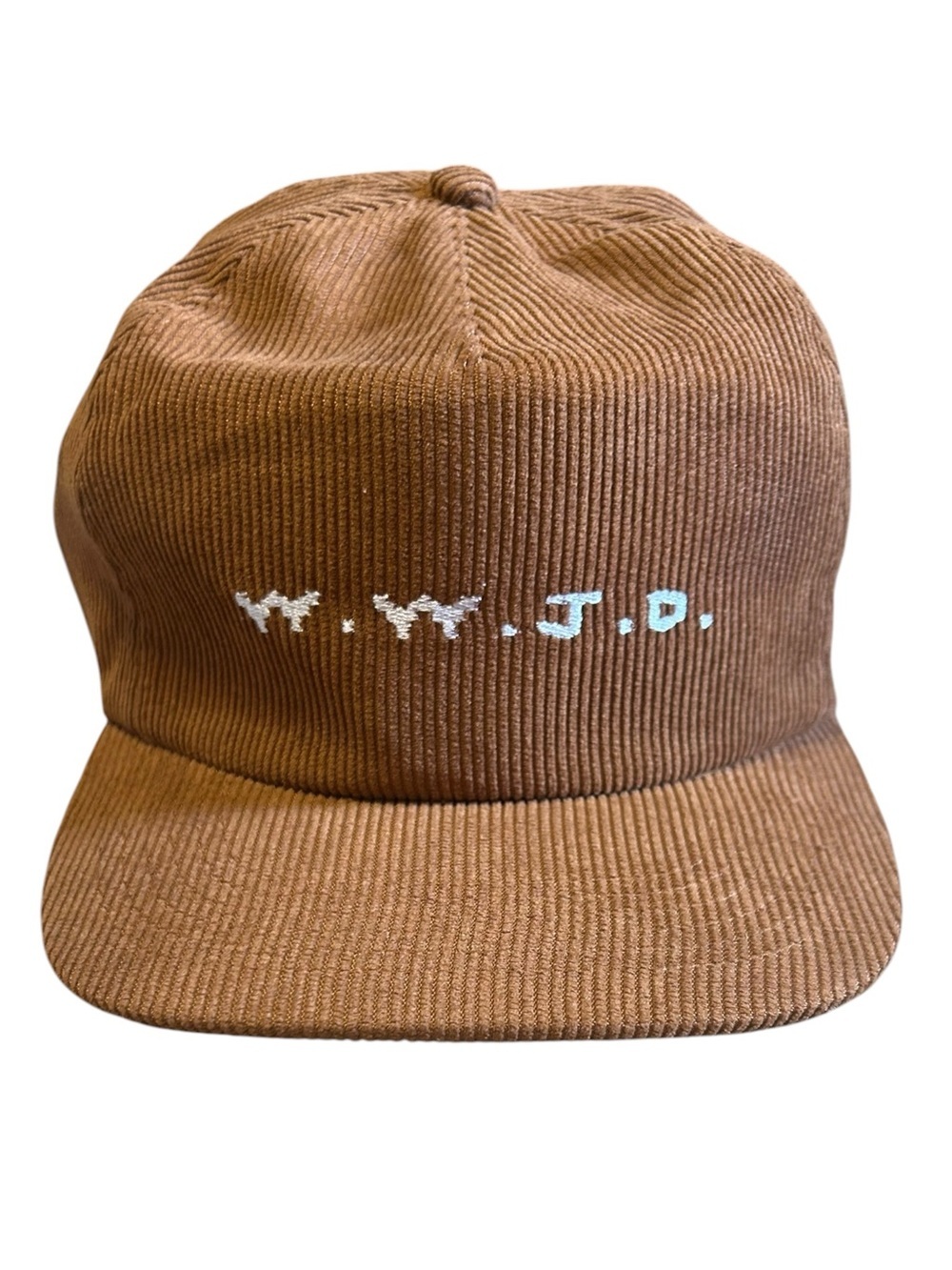 Elevated Faith Corduroy Snapback Hat Brown Christian Streetwear Cap OSFA